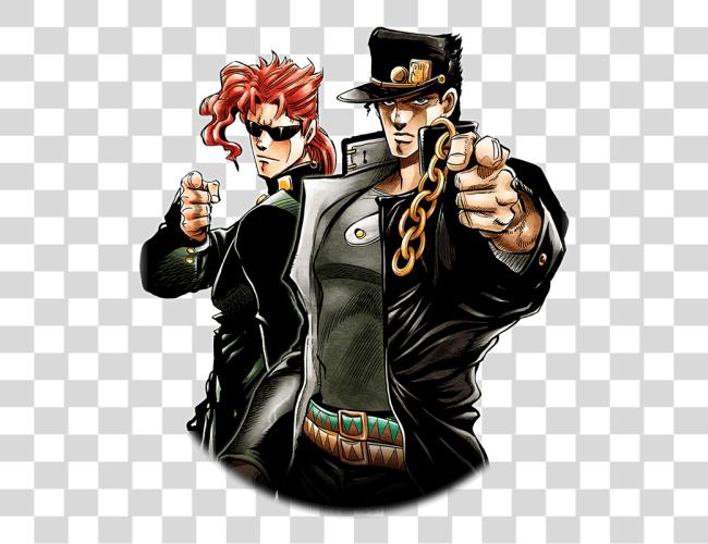 Download Unit Jotaro Kujo And Noriaki Kakyoin Jotaro Kujo And Kakyoin Clip Art