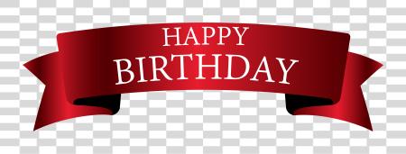 Download Happy Birthday Ribbon Banner PNG file