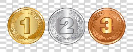 Download negro y blanco Library y Medals oro plata Bronze Medal PNG file