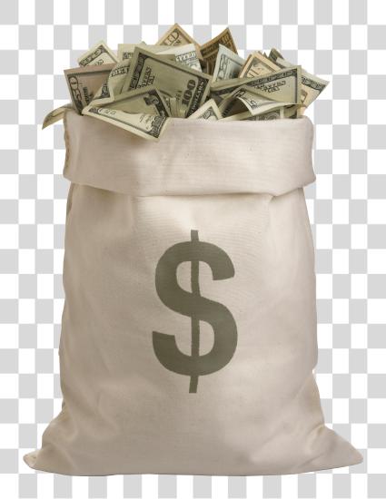 Download Bag Full Of Dollars Money Bag Of Money PNG file