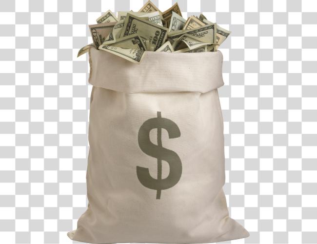 Download Bag Full Of Dollars Money Bag Of Money Clip Art