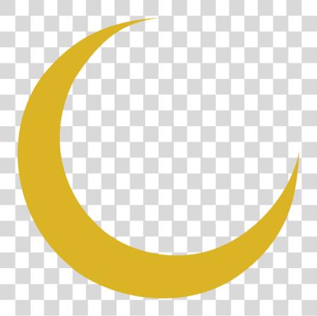 Download Crescent Moon At Gold Crescent Moon PNG file