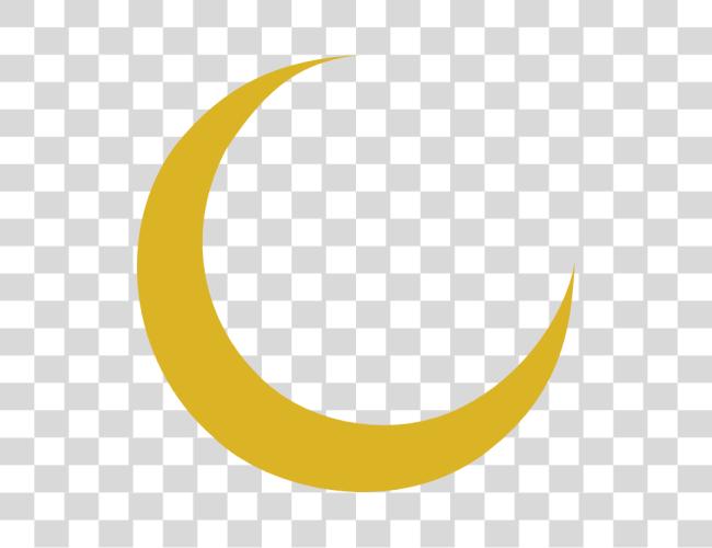 Download Crescent Moon At Gold Crescent Moon Clip Art