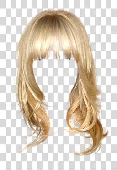 Download Bangs Sticker Female Blonde Hair PNG file