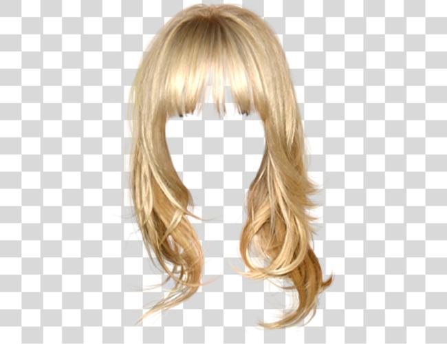 تحميل Bangs ملصق أنثى Blonde شعر مقطوعة فن