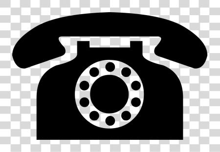 Download Black Telephone Icon From Dejavu Sans Telephone Logo PNG file