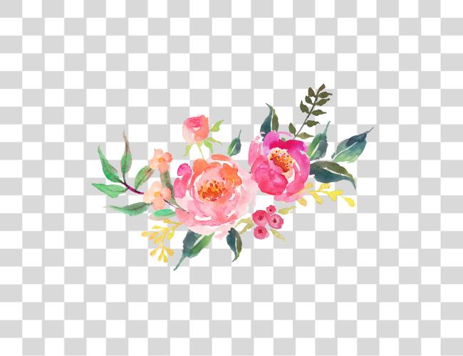 Download 2578 X 1758 108 Watercolor Flower Clip Art