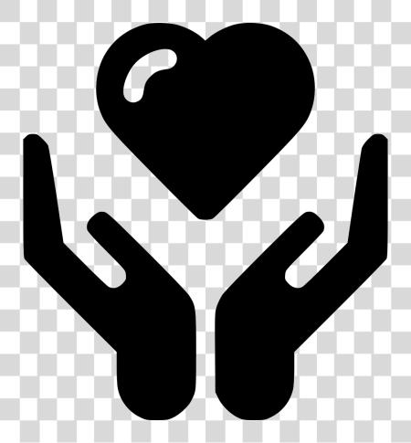 Download Hands Protect Heart Icon Finger Heart Icon PNG file