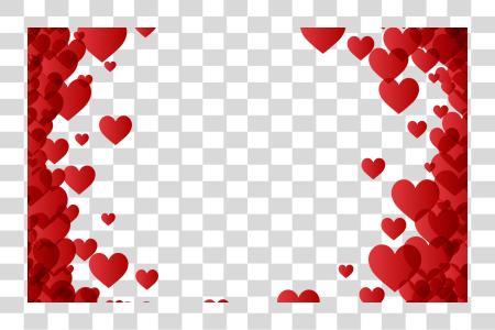 تحميل Valentines يوم قلب Border Frame Image Valentines يوم Border بي ان جي ملف