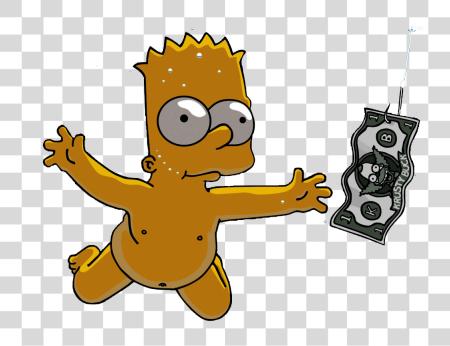 下载 Simpsons Em Bart Simpson Nirvana PNG file