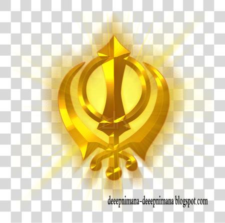 Download Fileskhandagold Layer Stylesun Raysgolden Stylesikhism Symbol Of Sikh PNG file