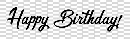 Download Happy Birthday Font Happy Birthday In Word PNG file