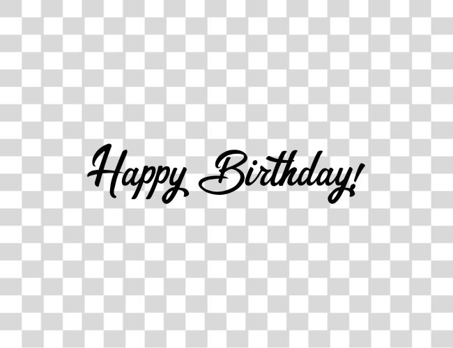 Download Happy Birthday Font Happy Birthday In Word Clip Art