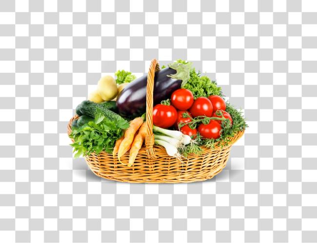 Download Vegetables In The Basket Clip Art