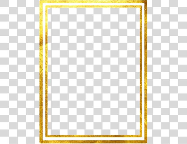 Download Double Line Square Gold Marco Frame Square Gold Borders Clip Art