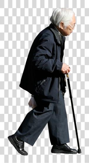 Download Old hombre Image Old hombre caminando PNG file