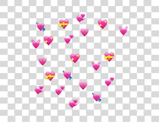 Download Heart Emoji Meme Many Heart Emoji Clip Art