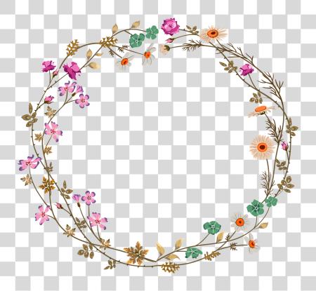 Download Flower Circle Border Circle Border Flower Design PNG file