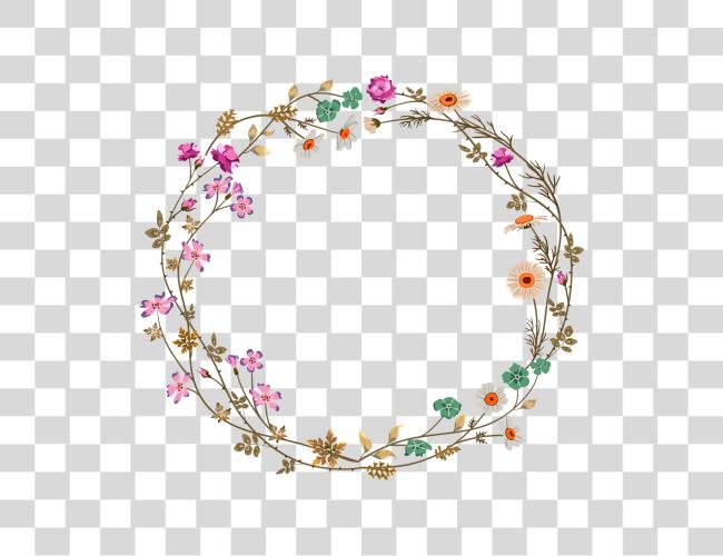 Download Flower Circle Border Circle Border Flower Design Clip Art