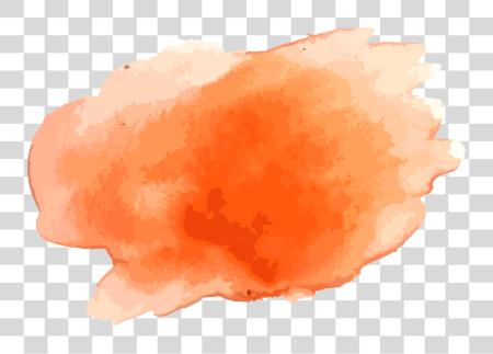 Download Orange Watercolor Water Color Orange PNG file