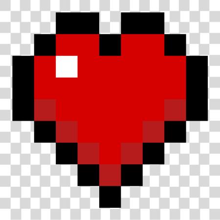 Download Heart Minecraft Pixel Heart PNG file