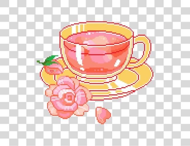 Download Teacup Pixel Cute Pixel Kawaii Clip Art