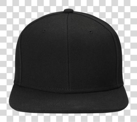 Download Directors Cap Black Unisex Flat Brim Snapback Gents Baseball Cap PNG file