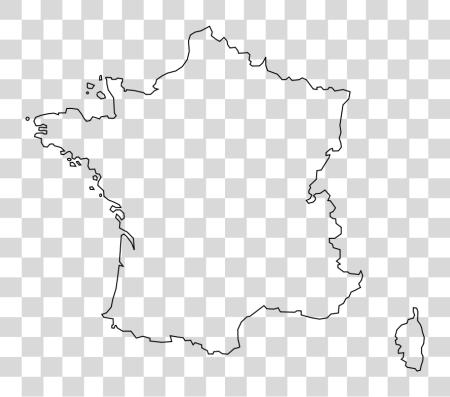 下载 Contour France France 地图 Outline PNG file