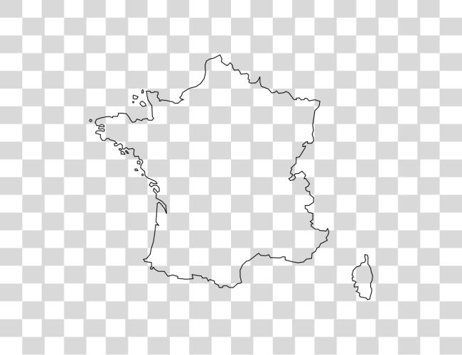 下载 Contour France France 地图 Outline Clip 艺术