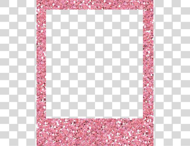 Download Pink Glitter Frame Pink Glitter Border Clip Art