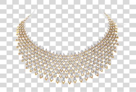 Download Brocade Diamond Necklace Diamond Jewellery Necklace PNG file