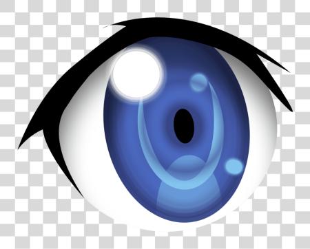 Download Blue Anime Eyes Blue Eyes Anime PNG file