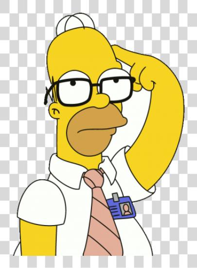 Download Homer Simpson Pensando Homer Simpson Thinking PNG file