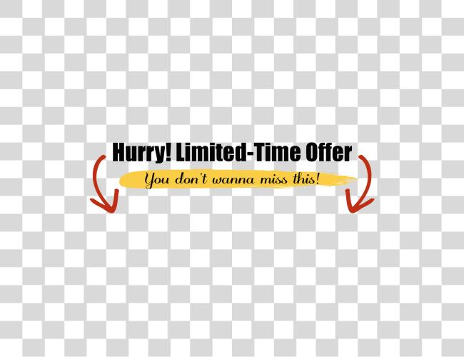 下载 Hurry Limited Time Offer Only Hurry Limited Time Offer Clip 艺术