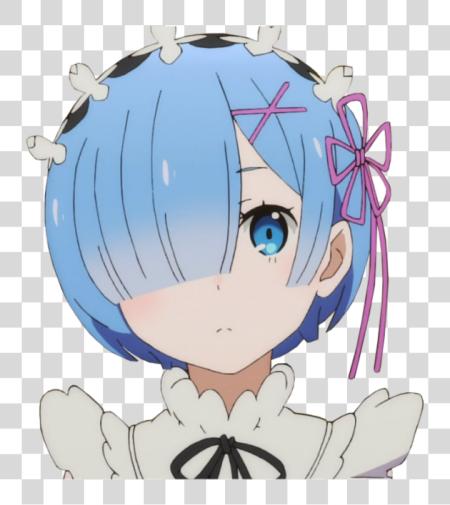 Download anime rem re Zero PNG file