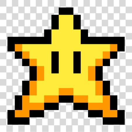 Download 8bit Mario Star Old School Mario Star PNG file