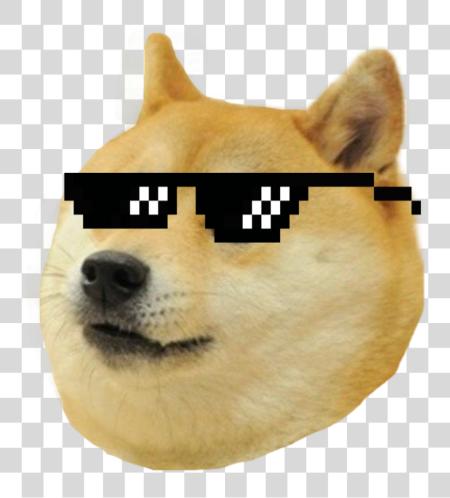 Download Thug Life Meme Dog PNG file