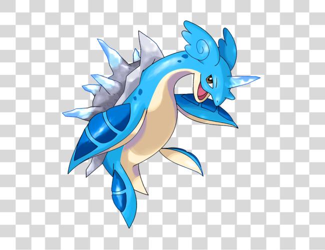 Download brillante Mega Lapras Pokdex pokémon Mega Lapras Clip arte