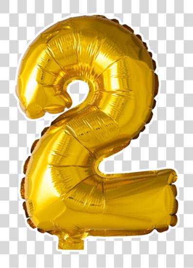 Download Balloons Number 2 PNG file