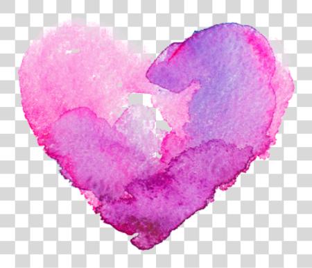 Download Watercolor Sticker Watercolor Heart PNG file