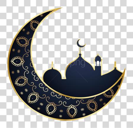 Download Islamic Ramadan Eid Mubarak Moon PNG file