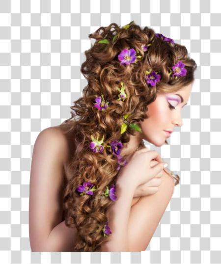 Download Girl with Beautiful Hair PNG file