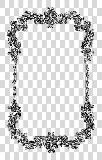 Download Decorative Vintage Border Clip Art Image Oh So Nifty Vintage Border Black And White PNG file