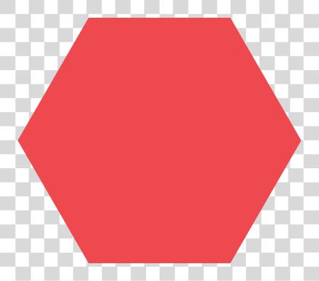 Download Red Hexagon Shape PNG file