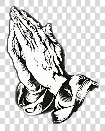 Download Blessed Sticker Praying Hands PNG file