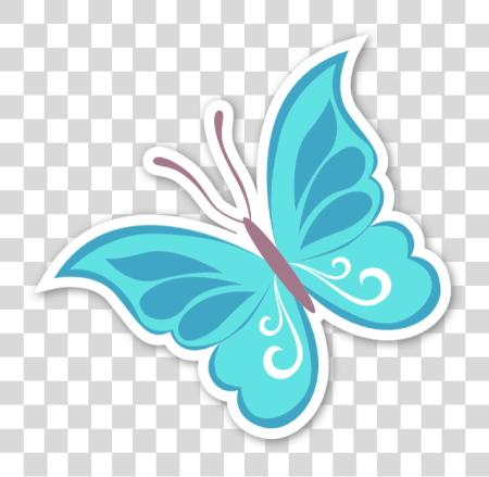 تحميل Borboleta Azul Sticker Mariposas بي ان جي ملف