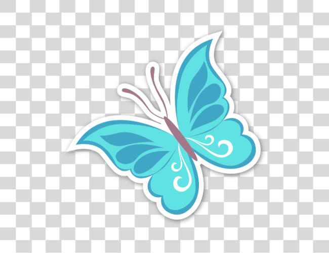 Download Borboleta Azul Sticker Mariposas Clip Art