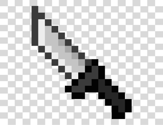 下载 Knife Suggestion Minecraft Knife Pixel Clip 艺术