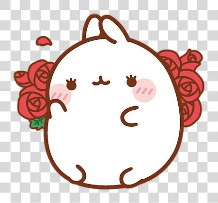 Download molang cute rose bunny kawaii bts bunny pet Molang Kawaii PNG file