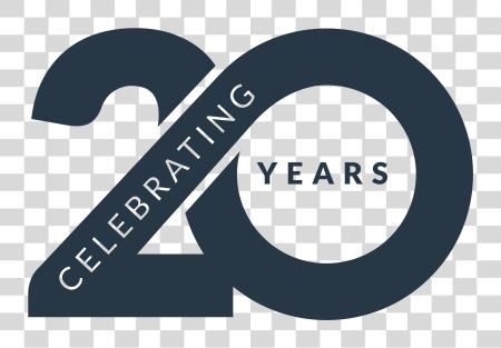 تحميل Celebrating 20 السنوات 20th Anniversary Logo بي ان جي ملف